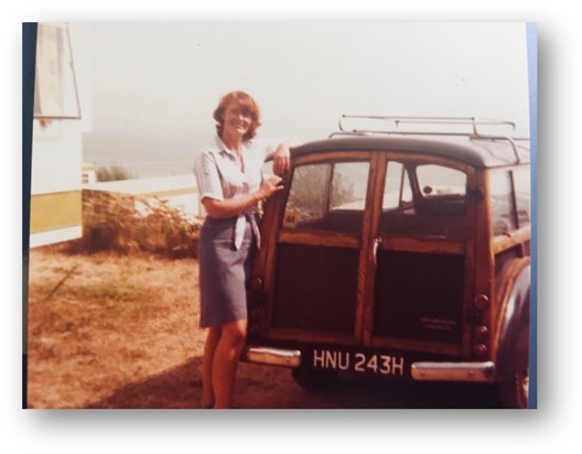 Mum and Morris at Lydstep Haven