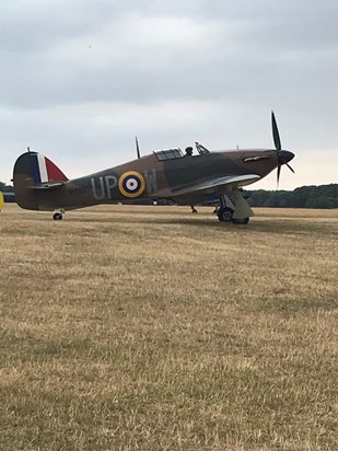 The Hurricane - Ian’s favourite plane at the airfield 