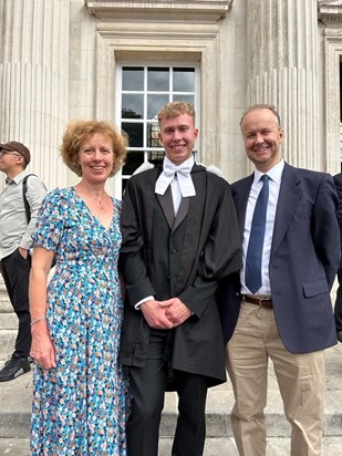 And of course Tom with his proud parents, Cathy & Steve. 