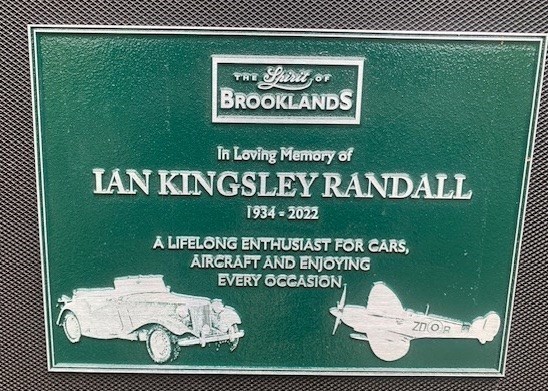 A fitting tribute to Ian, arranged by his family, thank you x 