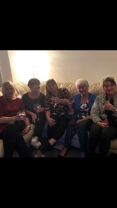 Fun times 2018. Debs, Carol, Ronette, Irene and Karen 🥂