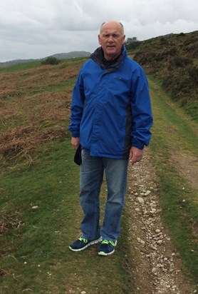 Dad on Conwy Mountain