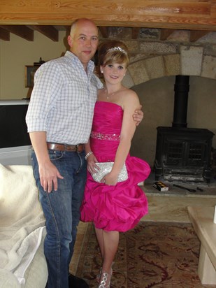 Helen and her dad prom night