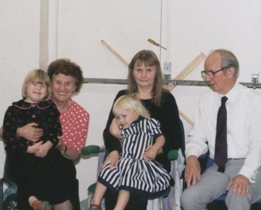 Helen, Katie, mum, grandma and grandad