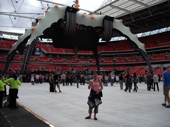 Helens first stadium gig!