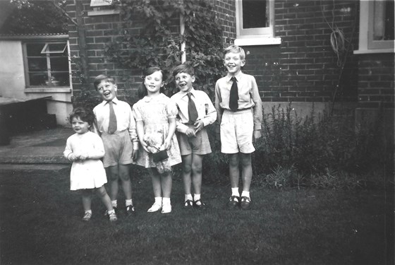 Caroline and the Scottish family as kids