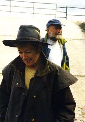 Janet and Alan at Lyme Regis