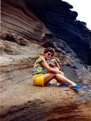 Janet on holiday in Fuerteventura