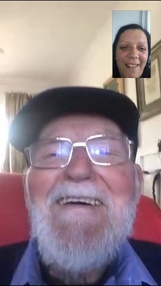 FaceTime with granddaughter 