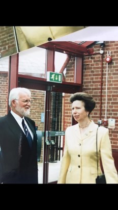 Found this when I was looking at photos, this was at The explosion, dad had never told me he had met princess Ann. 