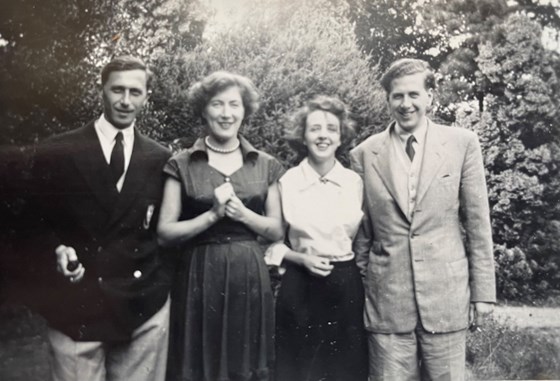 With Bill, Connie and Peter, early 1950s