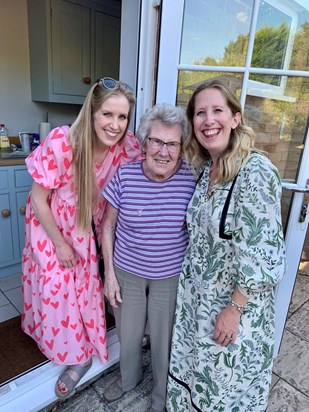 Nanna with Rachel and Laura