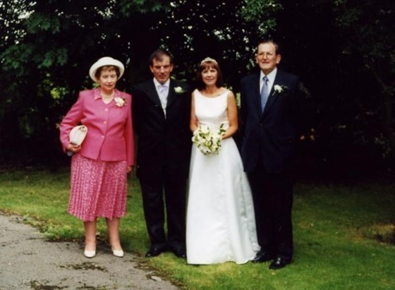 2000 - At son Davids wedding to Theresa.