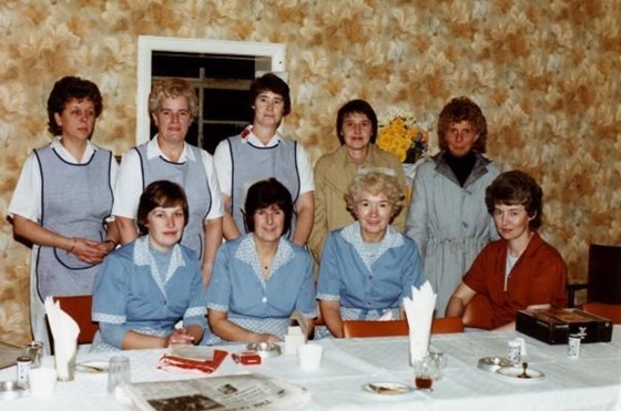 1975 - With the girls at Birch Hill, Ann is on the right. 