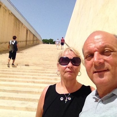 with Paul in  Valetta, Malta 2017