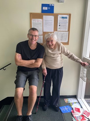 Helen was very pleased to show me that she could still manage her stairs! 30 May 2021