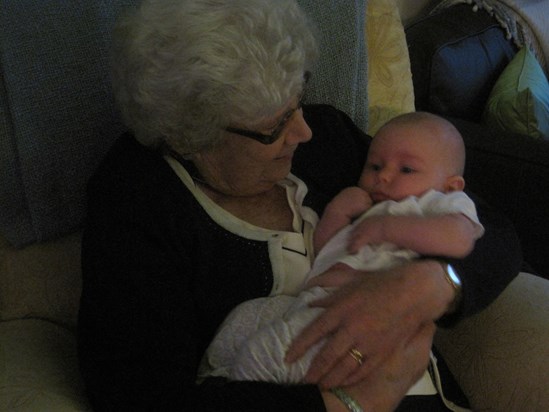 Helen with baby Rosamund