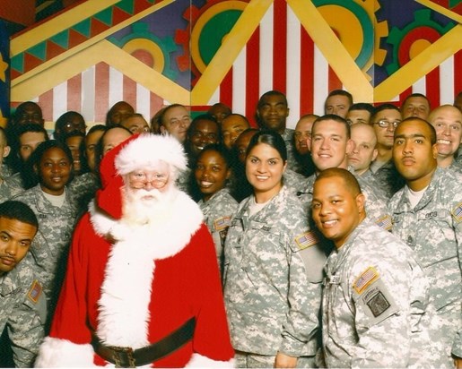 Santa loved the military