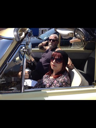 My mum and dad out for a drive something they loved doing together xx