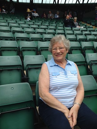 Mum at Wimbledon 2016