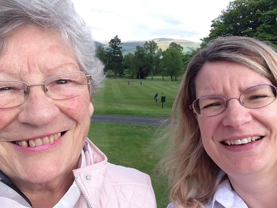 Mum & daughter, Jane, at Gleneagles 2016