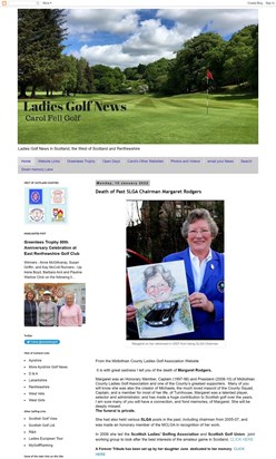 Ladies Golf News Obituary 10th January 2022 