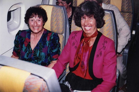 Bridget (& Jenny) on Concorde 1990-ish