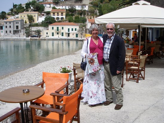 Bridget and Philip at Assos Kefalonia Easter 2011