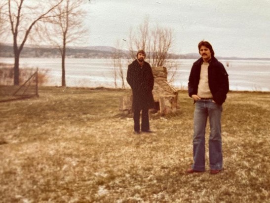 Two buddies - Willow’s Inn, Hudson, Quebec, Canada - Xmas 1979