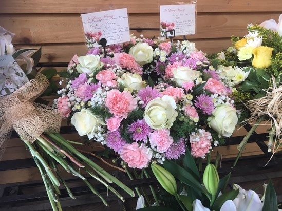 D's Mum's Floral Tribute