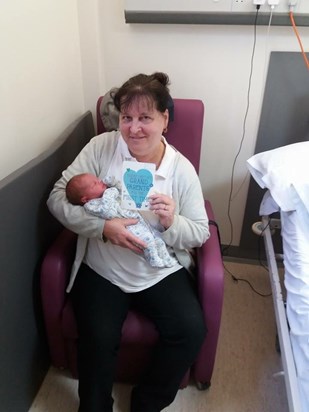 Great Nanny with her first Great Grandson xxxxxx