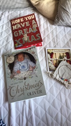 Some of your Xmas cards from auntie Katie, Kara and uncle Leroy! X 