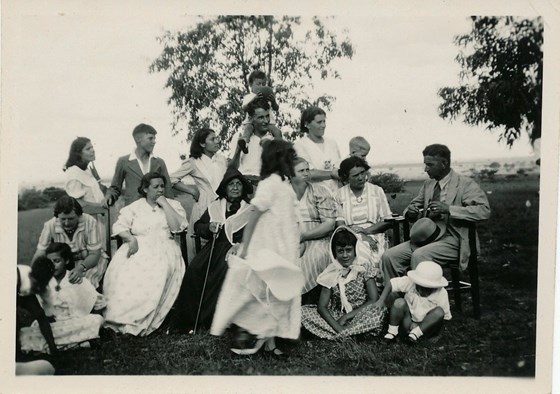 Nicholson family Matibaskraal 1938 - Voortrekker Centenary - Suzanne - standing far left