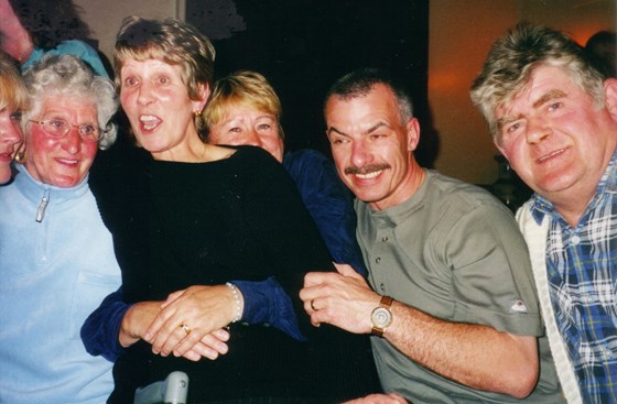 Gran at Pub with Sheila . Vera . Alan . & Alan