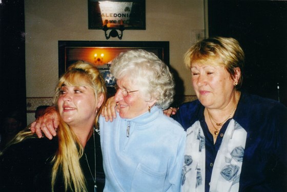Gran at Pub with Vera & Angelique