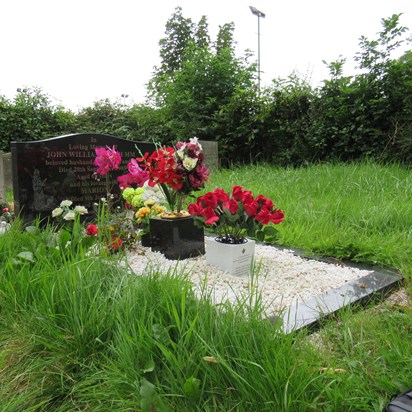 Gran & Grand Fathers Grave . Saturday . 1 St August 2020 . Angle .2.