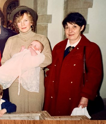 Rose at Louise’s Christening, Portsmouth Cathedral February 1994