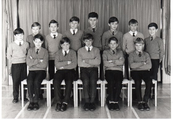 Michael (top dead centre) with Boswells Classmates