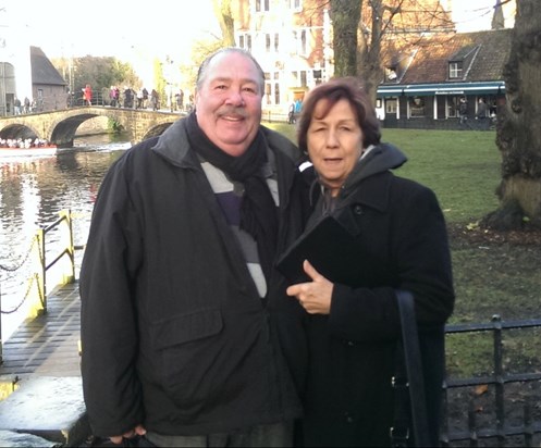Chris & Marlene took in Bruges 2014 - RIP old mate, from Mitch & Gail.