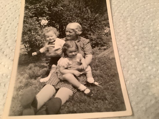 Tony and Eve with their nana.