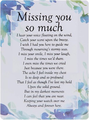 I will miss you forever my love xxx