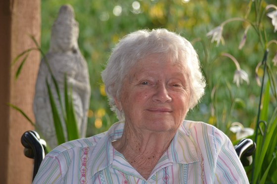 Patricia in the Switzers garden