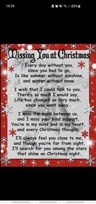 Merry Christmas dad we miss you so much and love you  can't believe it's another year without you  x