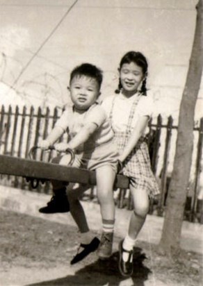 Hong Kong 1950's with siblings  (3)