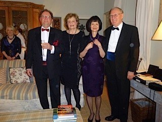 Emmy Peter Graham & Jane at Peter Walton's 60th