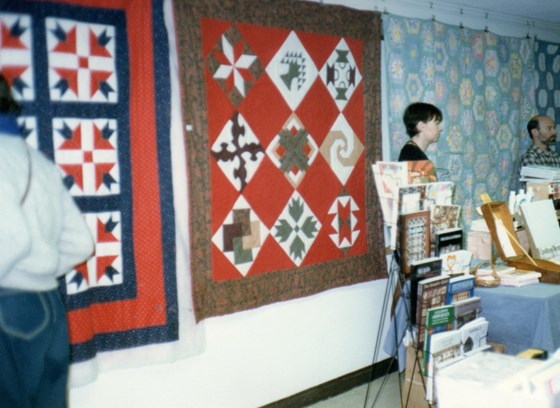 1983 Emmy's first quilt called 'Sampler' on display in NYC