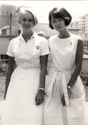 1968 With Gabriell at KGV school HK