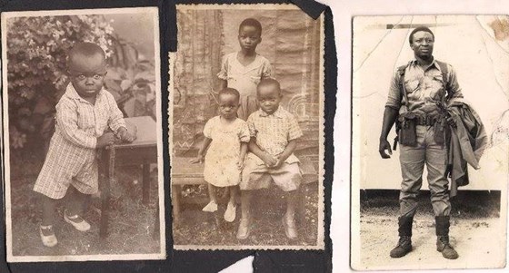 dad, dad with siblings (Grandma Fabs and Grandma Molokwu)
