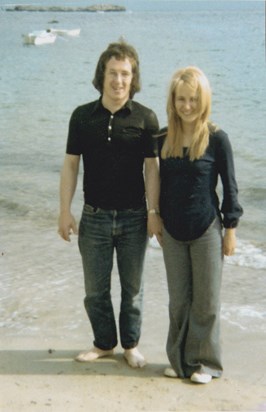 Linda & Bill on the beach