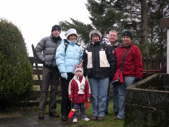 Family Christmas in Scotland. Love that Hat Chloe